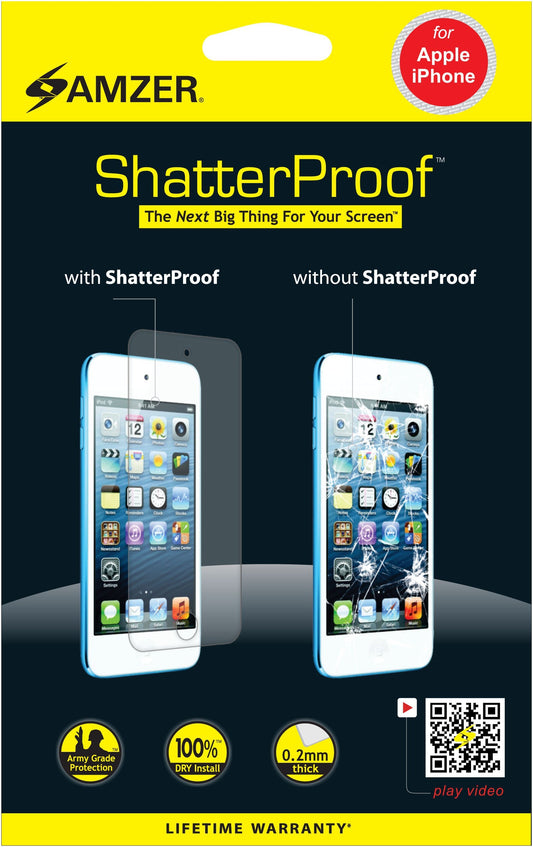 AMZER ShatterProof Screen Protector for iPhone 12 Pro - Front Coverage